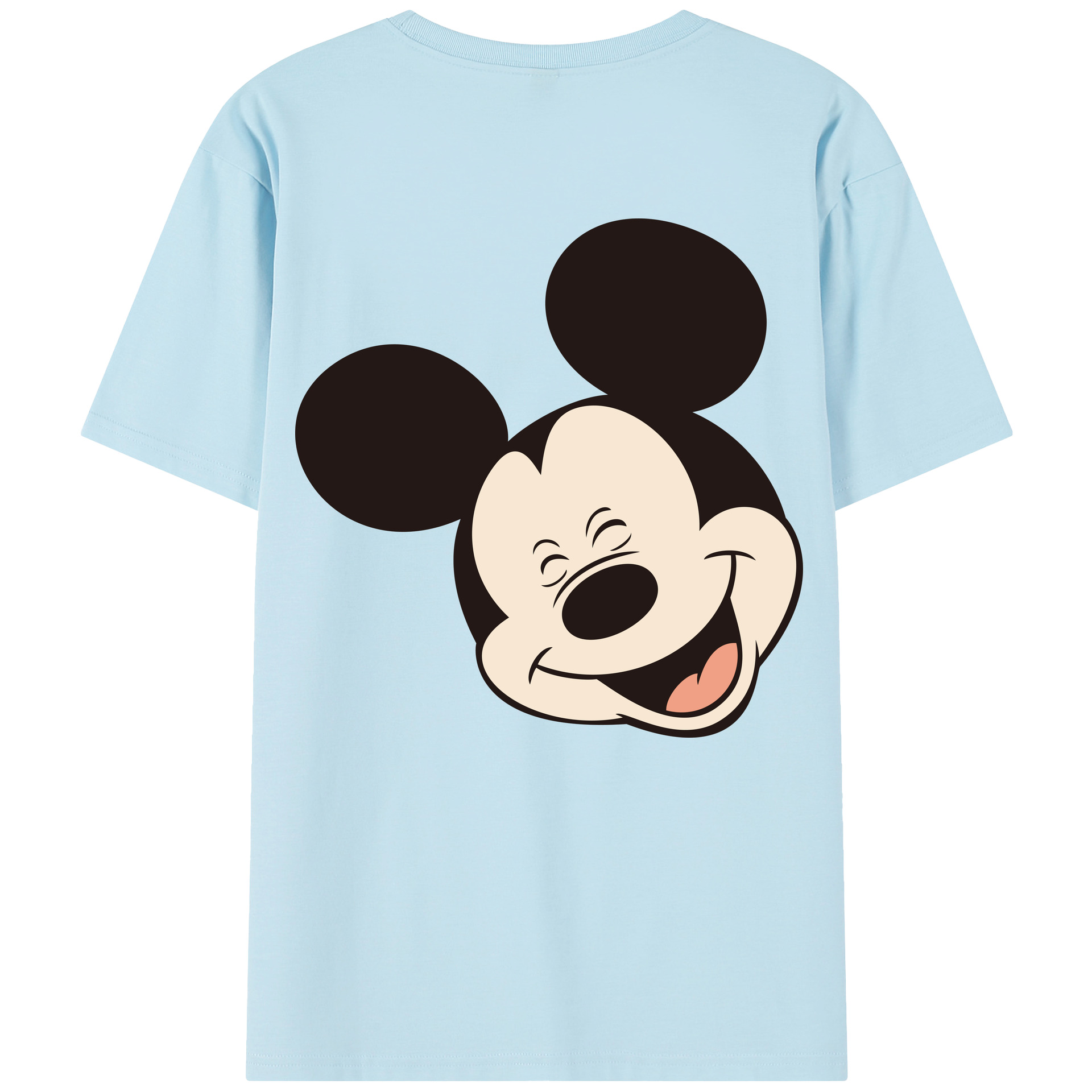 （画像用） ミッキーマウス Mickey Mouse 綿100％半袖Tシャツ（背面プリント）